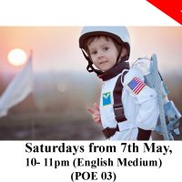 Primary Online Course - Space Kids (POE 03) - May 07th - English Medium (Saturdays 10 am - 11 am) 