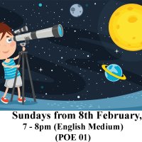 Primary Online Course - Observational Astronomy (POE 01) - English Medium - Sundays (7 pm - 8 pm) - February, 2026